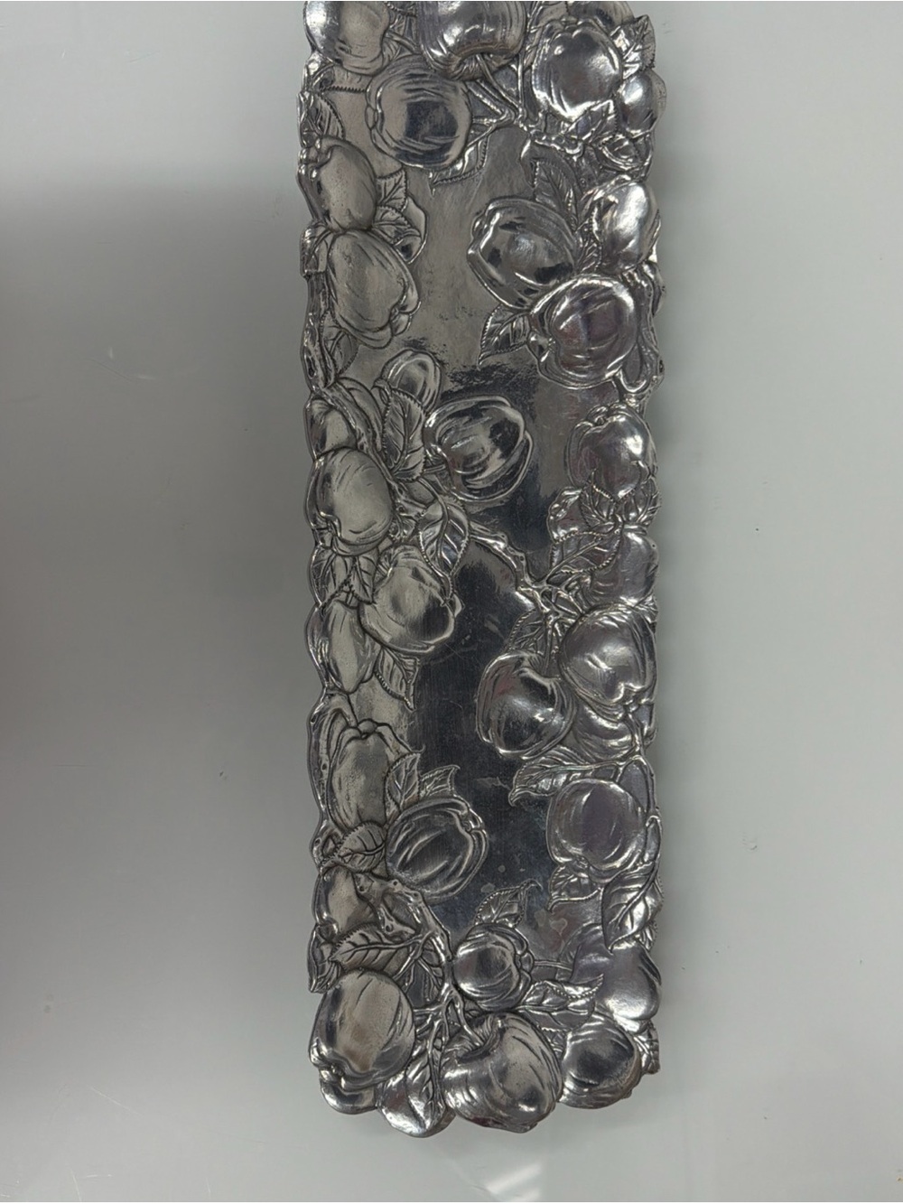Vintage 1993 Arthur court aluminum apple fruit tray